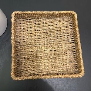 Natural Woven Square Basket
